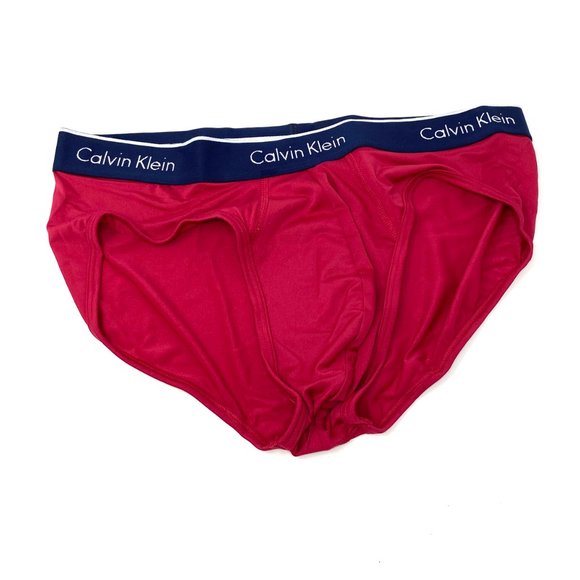 🌿SALE🌿 Calvin Klein 3 PACK Men's Hip Brief Blue Gray Logo Size S XL NP21620936 - Picture 3 of 7